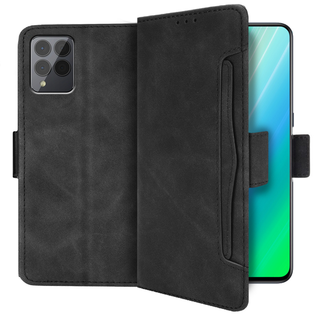 T Phone Pro 5g Flip Case, Kartenfach, Schwarz