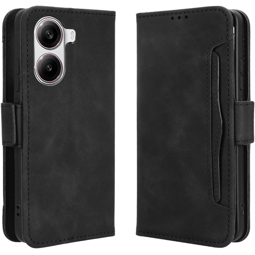 Klapphülle Für Xiaomi Poco X7 Pro 5g, Mit Kartenfach, Schwarz