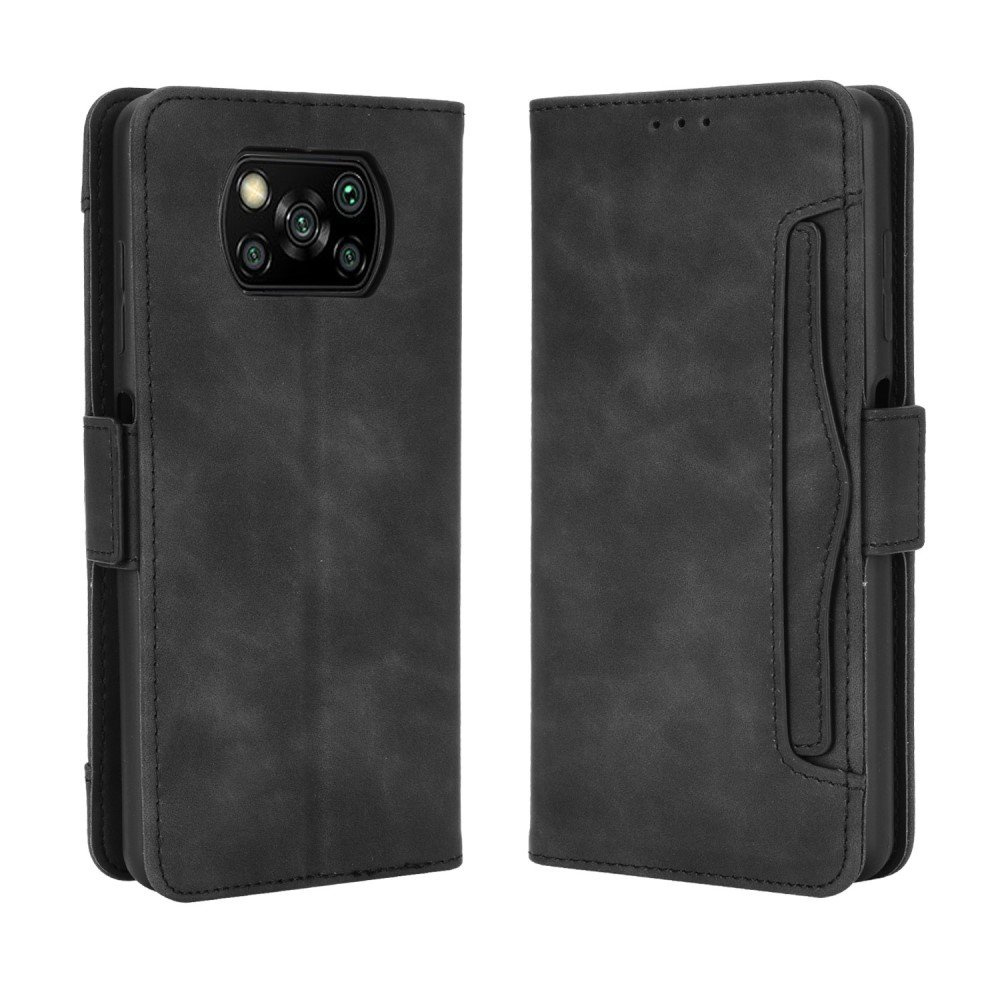 Klapphülle Für Xiaomi Poco X3 Nfc / Poco X3 Pro, Mit Kartenfach, Schwarz