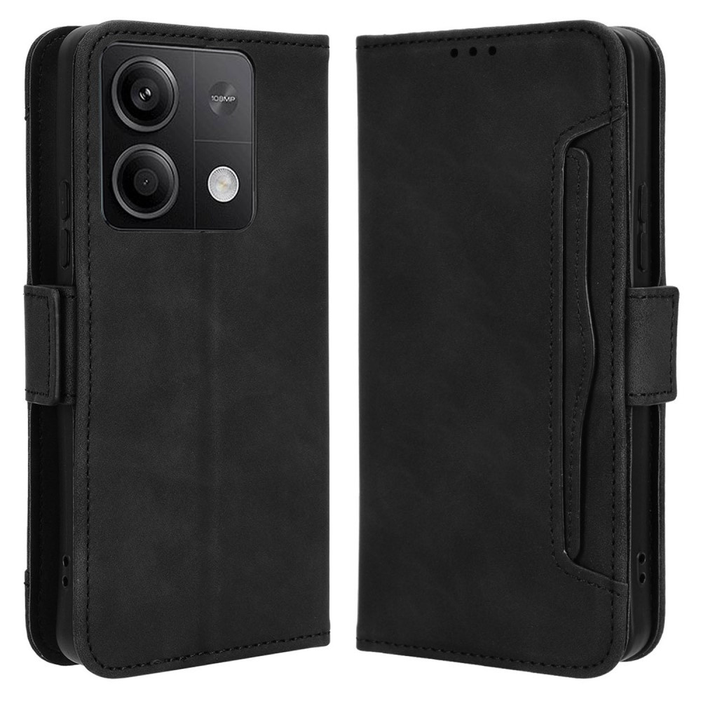 Klapphülle Für Xiaomi Redmi Note 13 5g, Mit Kartenfach, Schwarz