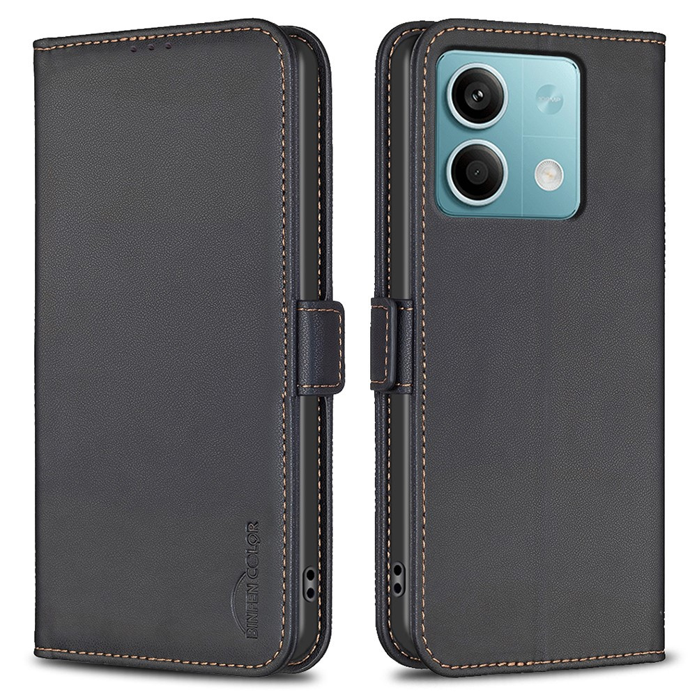 Flip-case Für Xiaomi Redmi Note 13 5g, Binfen Wallet, Schwarz