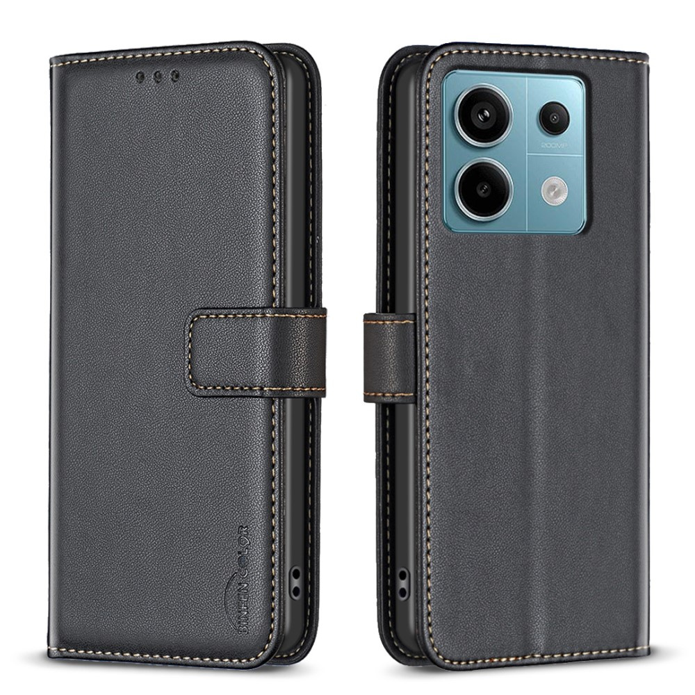 Flip-case Für Xiaomi Redmi Note 13 Pro 5g, Binfen Wallet, Schwarz
