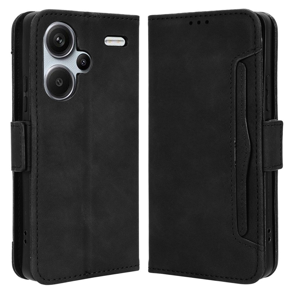Klapphülle Für Xiaomi Redmi Note 13 Pro+, Mit Kartenfach, Schwarz