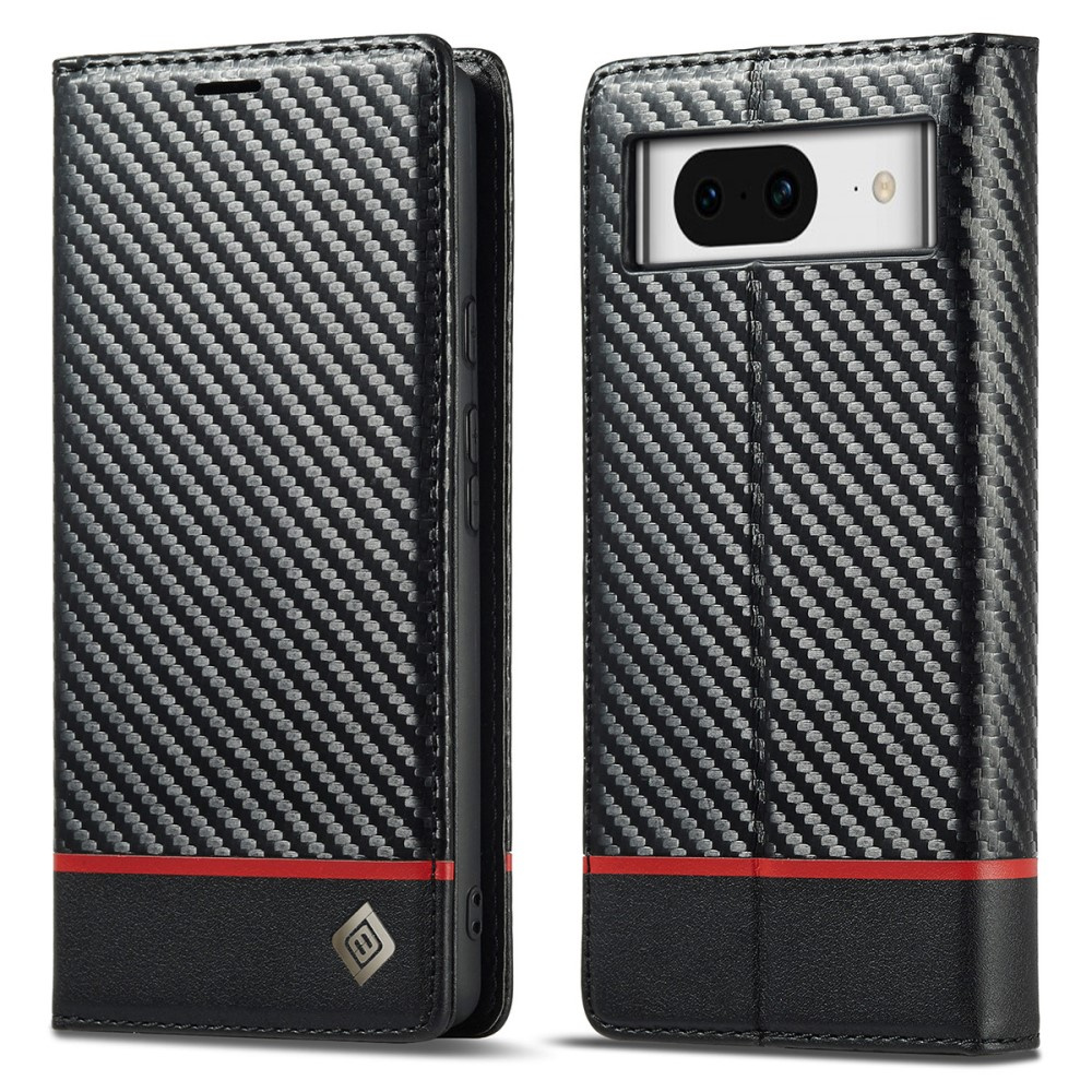 Google Pixel 8a Carbon Flip Case Lc.imeeke Schwarz