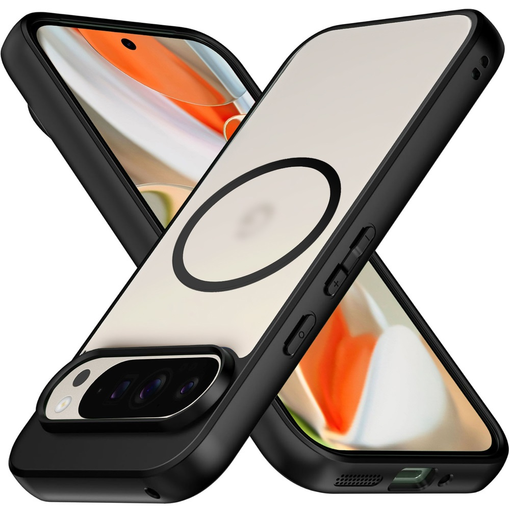 Google Pixel 9 Pro Xl Fusion Hybrid-hülle Für Magsafe, Schwarz