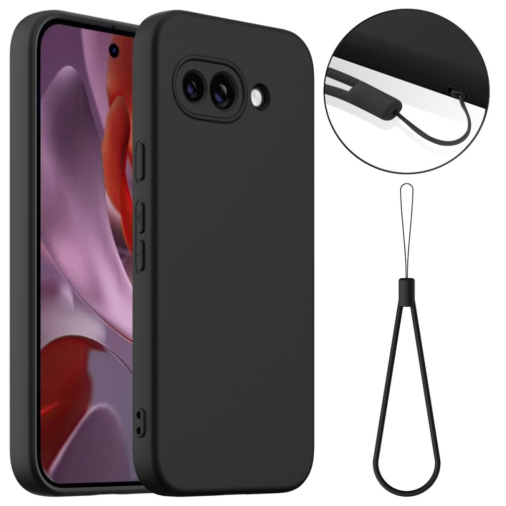 Schutzhülle Für Google Pixel 9a, Silikon, Magsafe, Schwarz