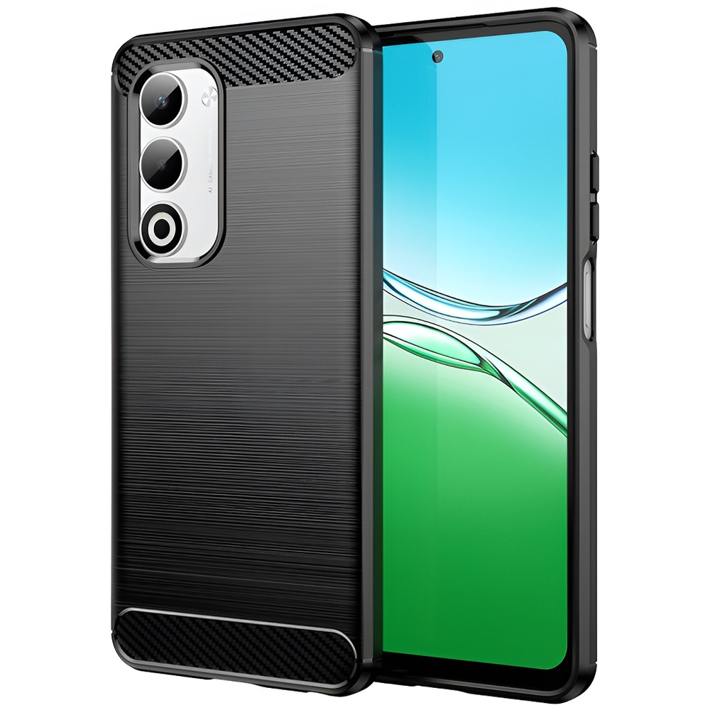 Schutzhülle Für Oppo A5 5g / A5m, Carbon, Schwarz