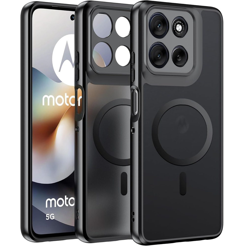 Schutzhülle Für Motorola Moto G56 5g, Mit Magsafe-funktion, Matt Schwarz