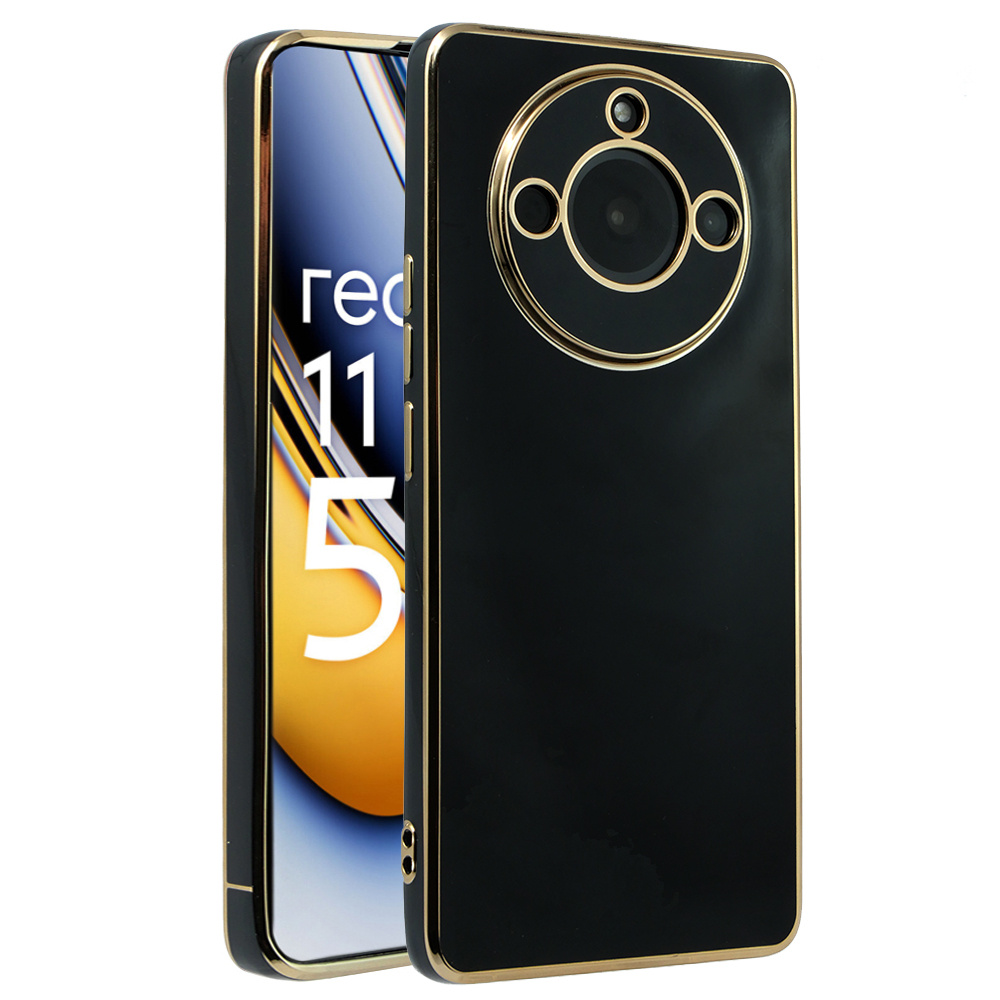 Realme 11 Pro 5g / Pro+ 5g Hülle, Glamour Camshield, Schwarz