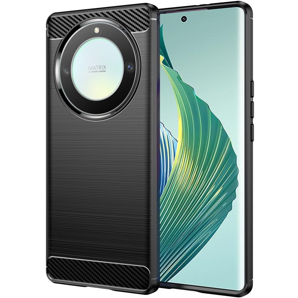 Schutzhülle Für Honor Magic 5 Lite, Karbon, Schwarz