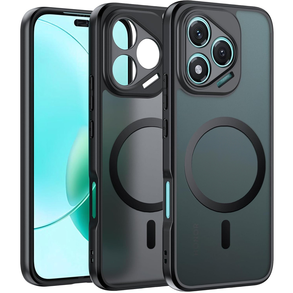 Honor 400 Lite Hülle, Magsafe-kompatibel, Matte Hülle, Schwarz