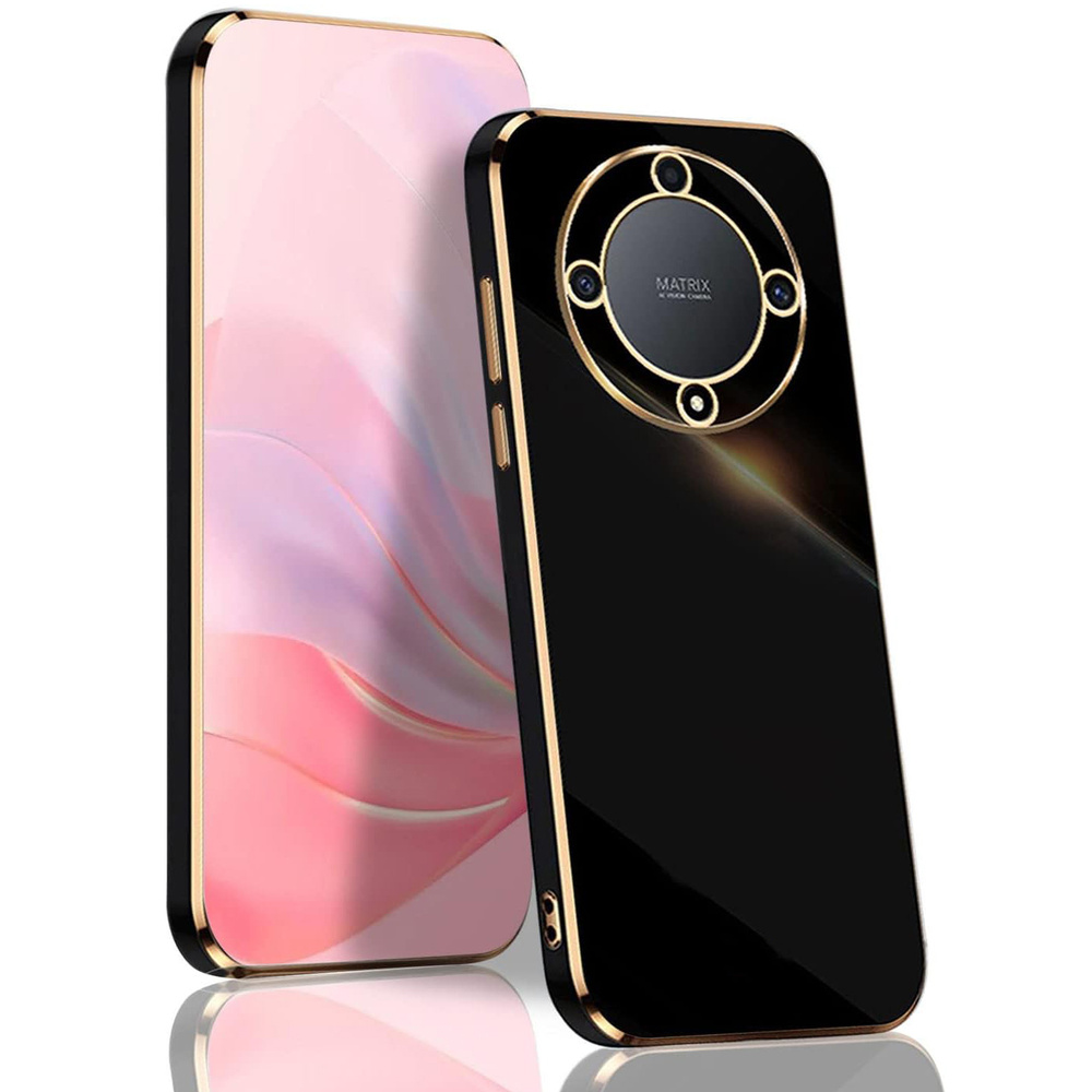 Honor Magic 5 Lite Hülle, Glamour Camshield, Schwarz