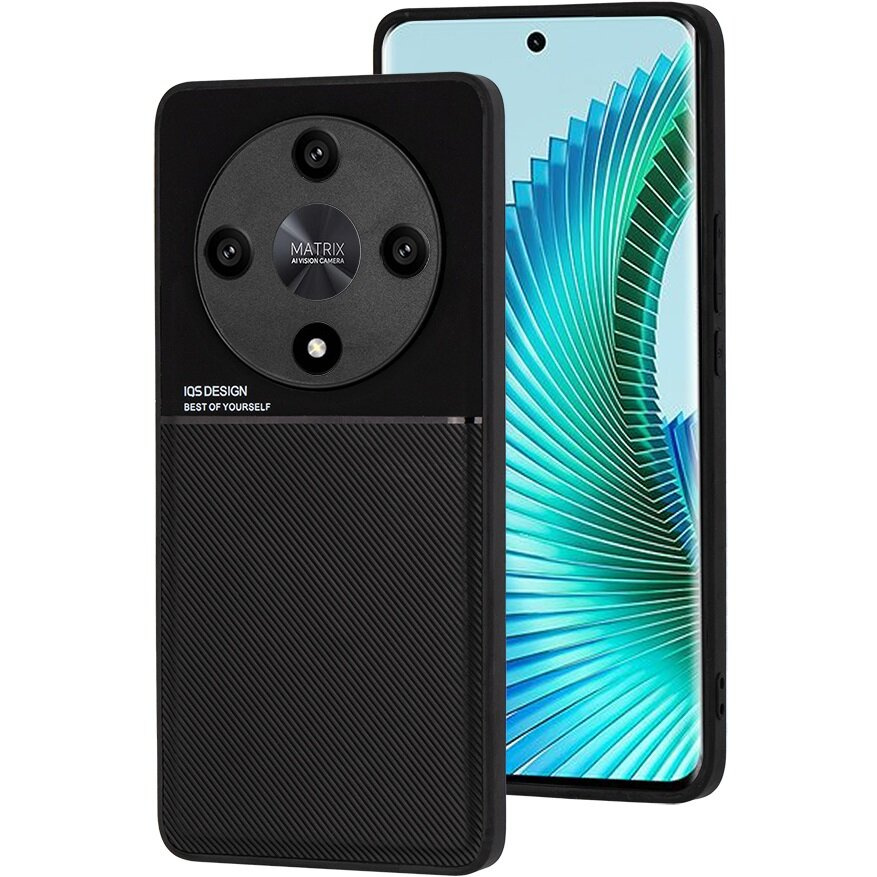 Schutzhülle Für Honor Magic 6 Lite 5g, Mit Magnetischer Halterung, Schwarz
