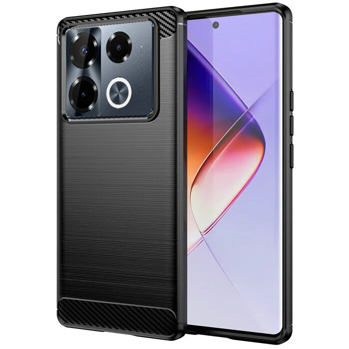Schutzhülle Für Infinix Note 40 Pro Plus, Carbon, Schwarz