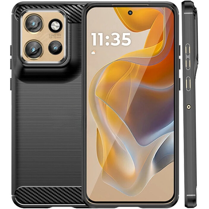 Schutzhülle Für Motorola Edge 50 Neo / Motorola Thinkphone 25, Carbon, Schwarz