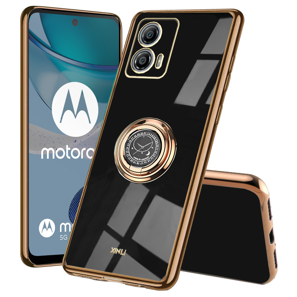 Schutzhülle Für Motorola Moto G53 5g, Electro Ring, Schwarz