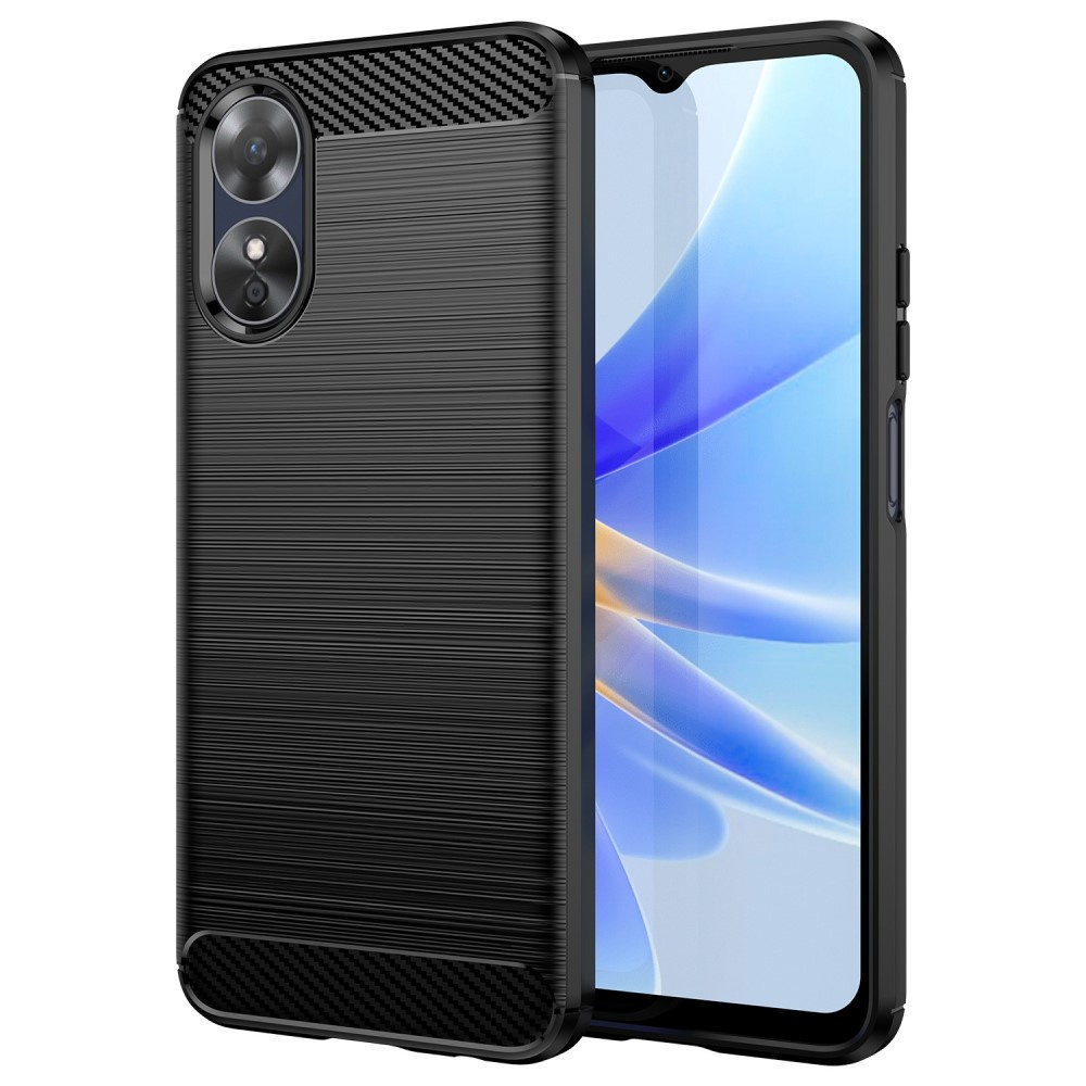 Schutzhülle Für Oppo A17, Karbon, Schwarz