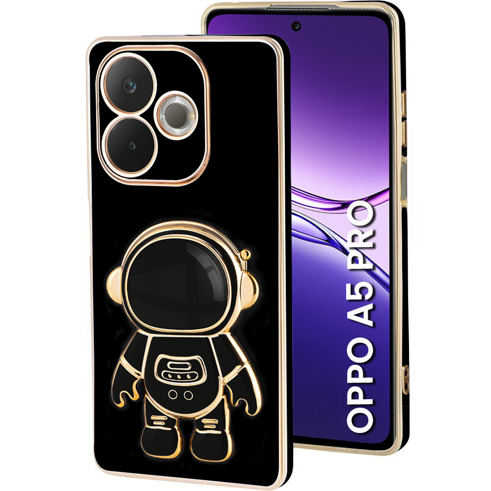 Oppo A5 Pro 5g Hülle, Astronaut, Schwarz