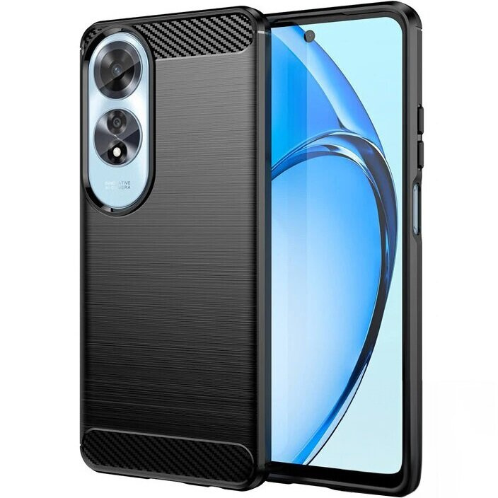 Schutzhülle Für Oppo A60, Carbon, Schwarz