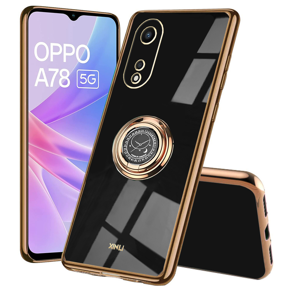 Schutzhülle Für Oppo A78 5g, Electro Ring, Schwarz