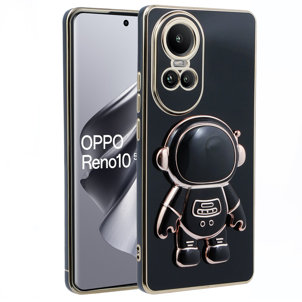 Schutzhülle Für Oppo Reno 10 / 10 Pro, Astronaut, Schwarz