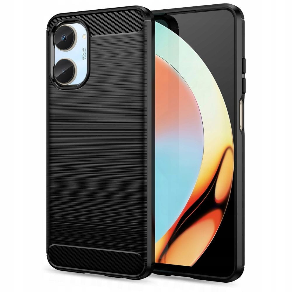 Hülle Für Realme 10 4g, Karbon, Schwarz