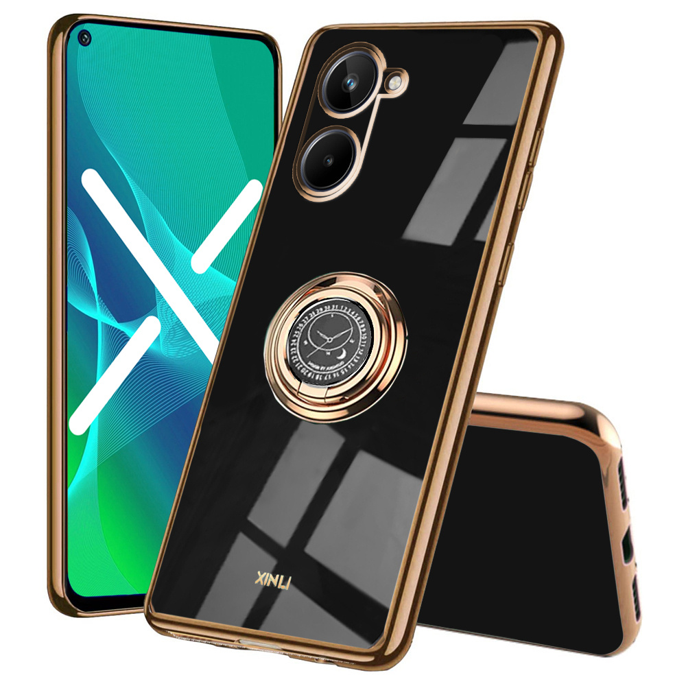 Realme 10 4g Hülle, Electro Ring, Schwarz
