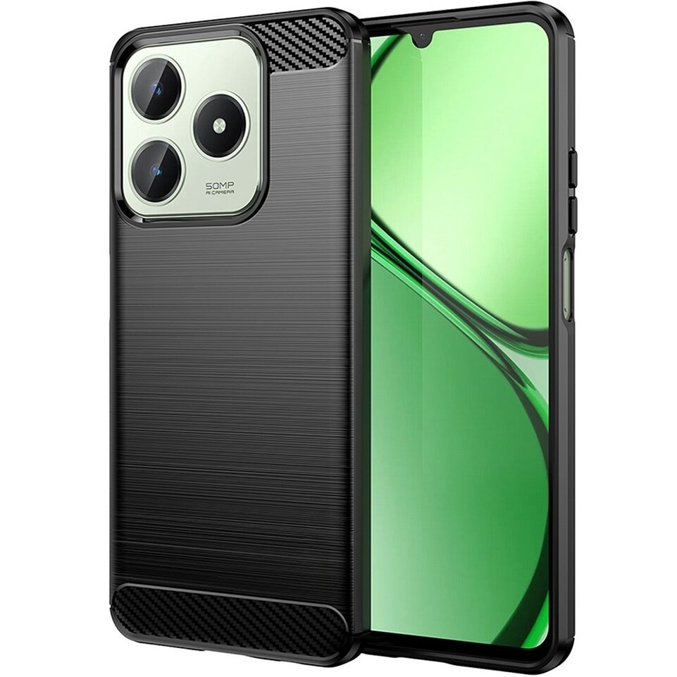 Hülle Für Realme C63, Carbon, Schwarz