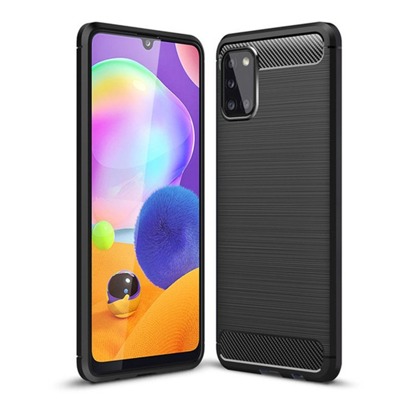 Schutzhülle Für Samsung Galaxy A31, Karbon, Schwarz