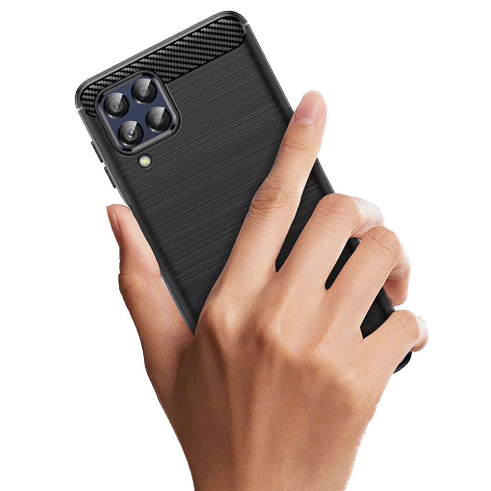 Schutzhülle Für Samsung Galaxy M53 5g, Karbon, Schwarz