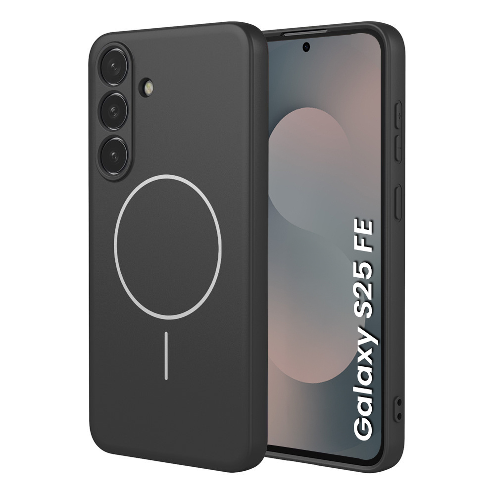 Schutzhülle Für Samsung Galaxy S25 Fe, Silicone Lite, Mit Magsafe-anschluss, Schwarz