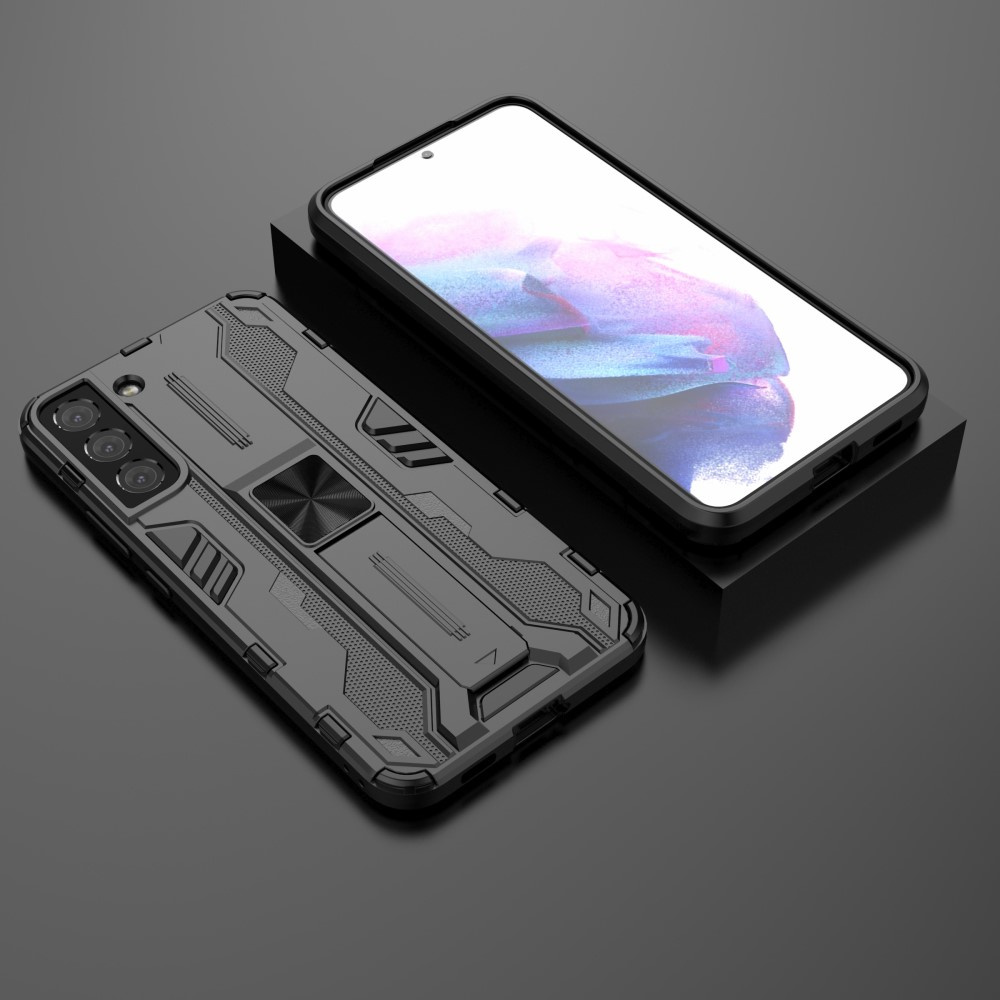 Schutzhülle Für Samsung Galaxy S22 5g, Mit Militär-aufstellfunktion, Schwarz