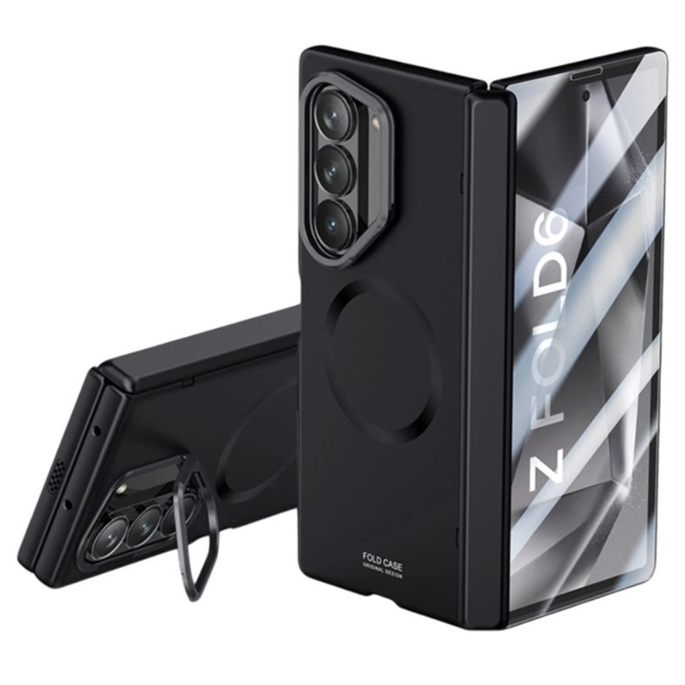 Schutzhülle Für Samsung Galaxy Z Fold6 5g, Mit Ständer, Für Magsafe, Schwarz