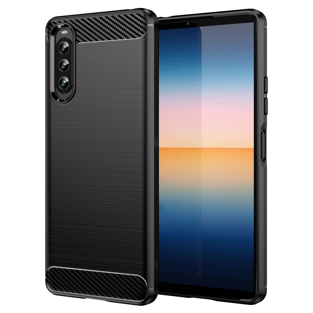 Schutzhülle Für Sony Xperia 10 Iv, Karbon, Schwarz