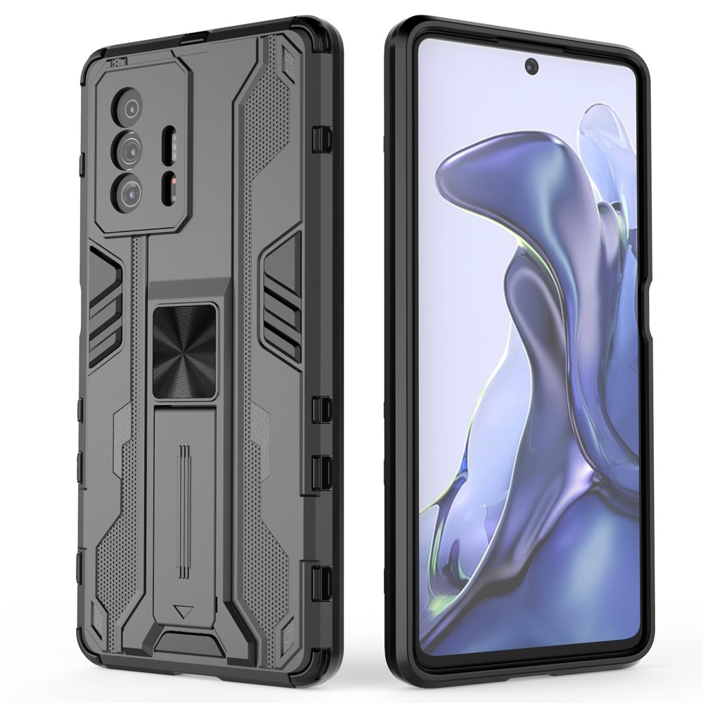 Schutzhülle Für Xiaomi 11t / 11t Pro, Mit Militär-aufstellfunktion, Schwarz