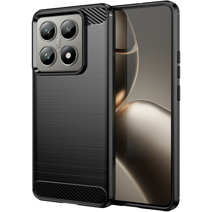 Schutzhülle Für Xiaomi 14t Pro, Carbon, Schwarz