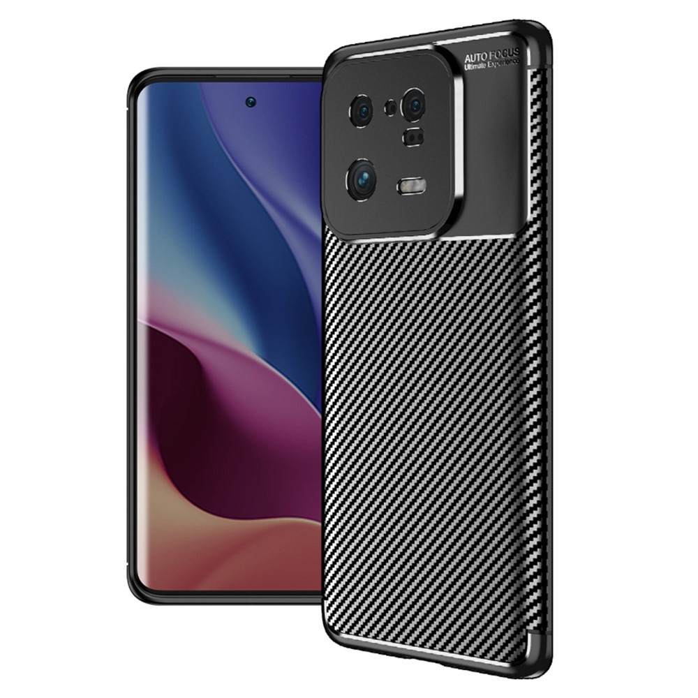 Schutzhülle Für Xiaomi 13 Pro, Carbon Gel, Schwarz