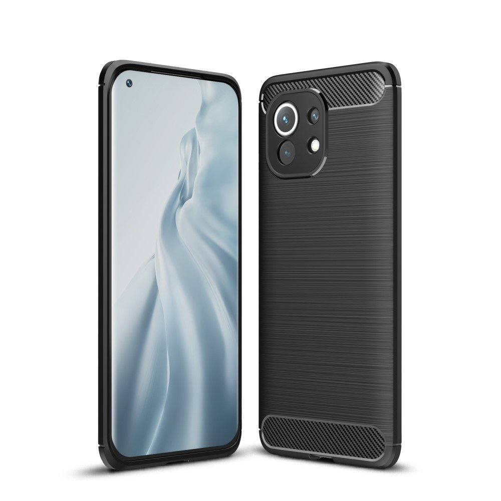 Schutzhülle Für Xiaomi Mi 11, Karbon, Schwarz