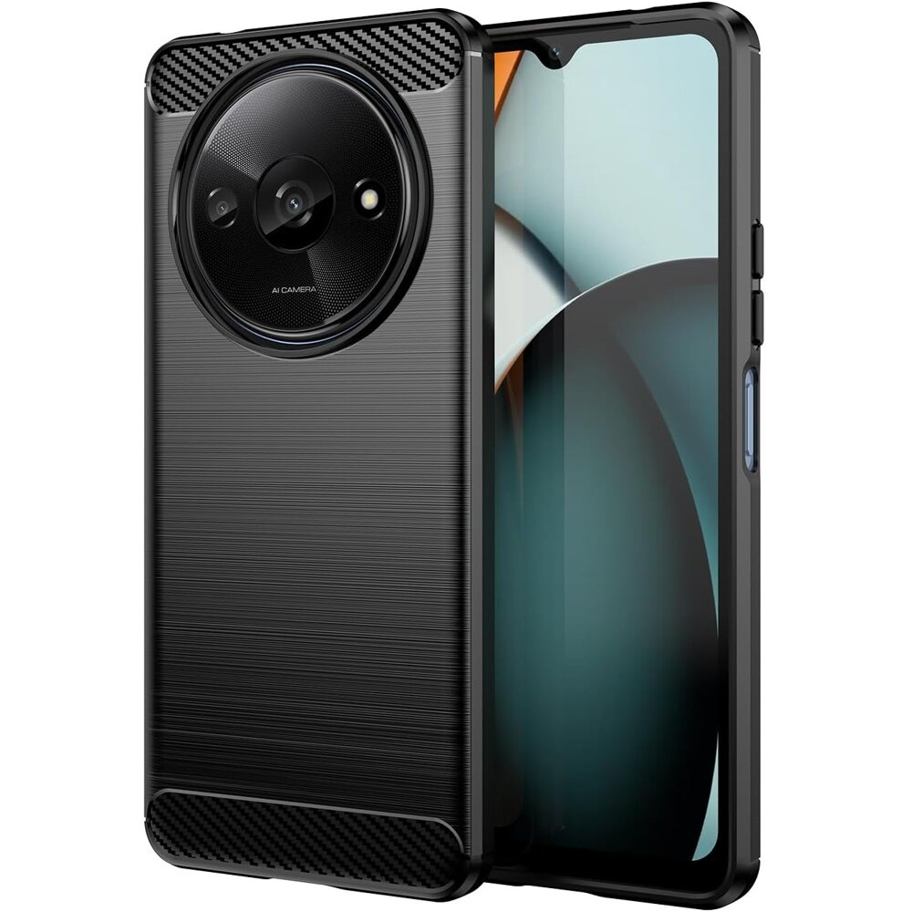 Schutzhülle Für Xiaomi Redmi A3, Carbon, Schwarz