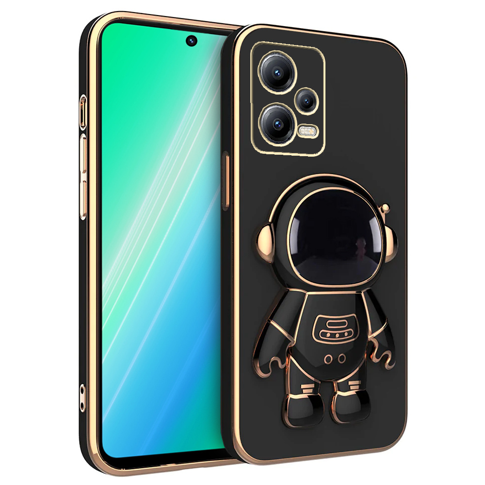 Schutzhülle Für Xiaomi Redmi Note 12 5g / Poco X5 5g, Astronautenmotiv, Schwarz