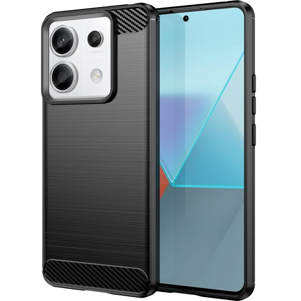 Schutzhülle Für Xiaomi Redmi Note 13 Pro 5g, Karbon, Schwarz