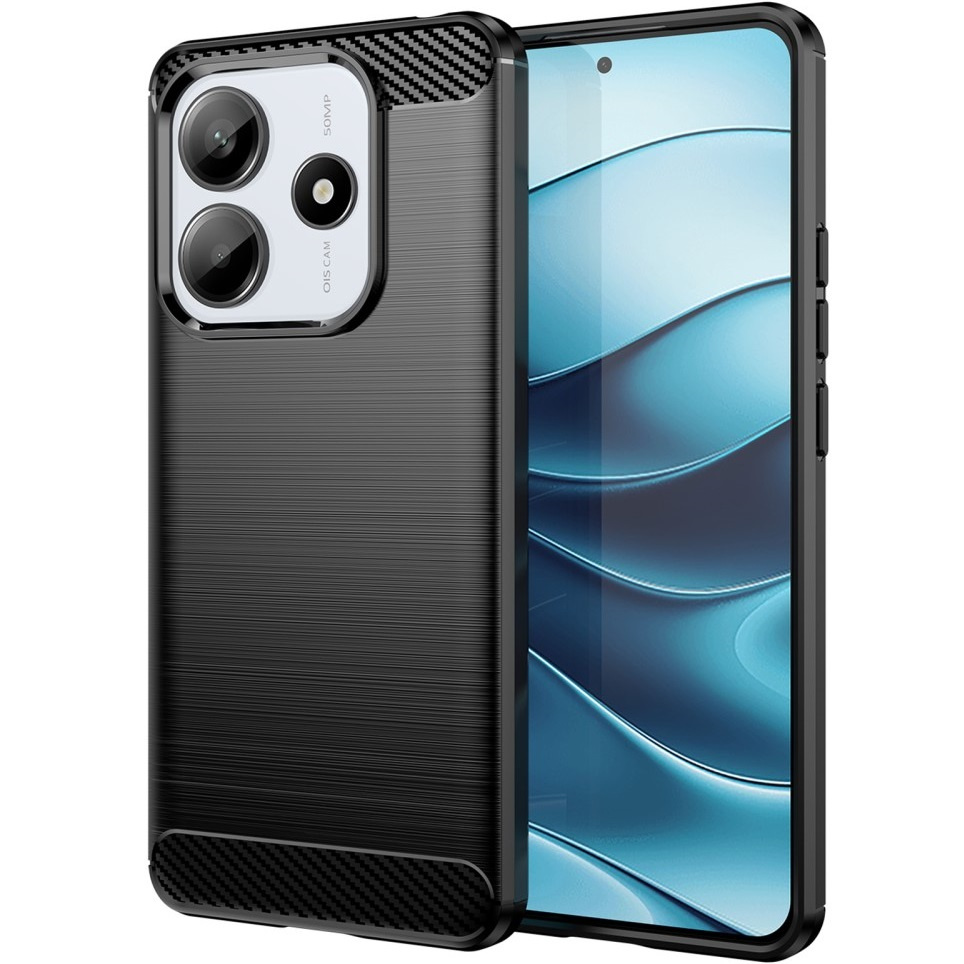 Schutzhülle Für Xiaomi Redmi Note 14 5g, Carbon, Schwarz