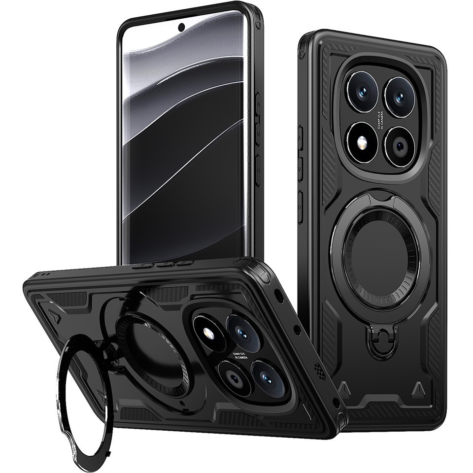Schutzhülle Für Xiaomi Redmi Note 14 Pro+ 5g, Militärstandard Magsafe, Schwarz