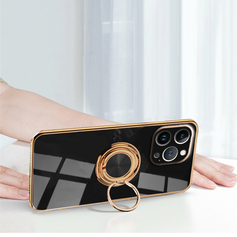 Iphone 14 Pro Hülle, Electro Ring, Schwarz