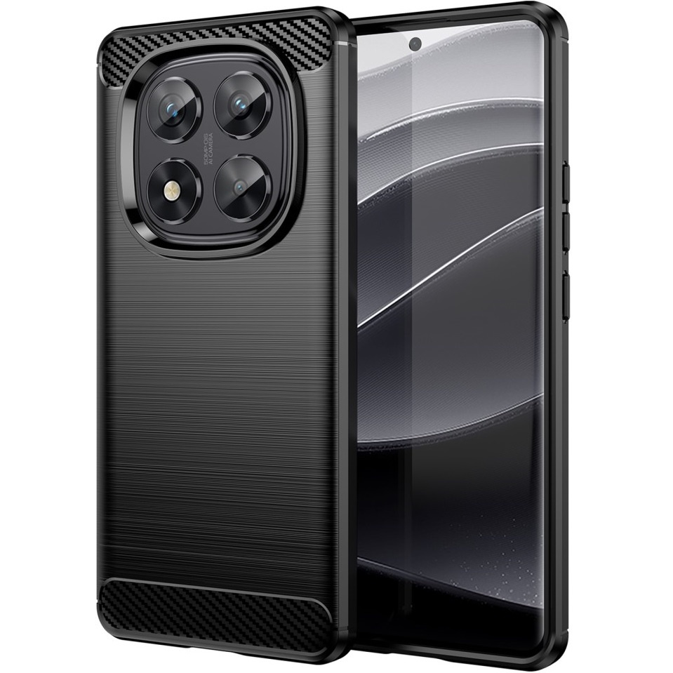 Schutzhülle Für Xiaomi Redmi Note 14 Pro 5g / Xiaomi Poco X7 5g, Carbon, Schwarz