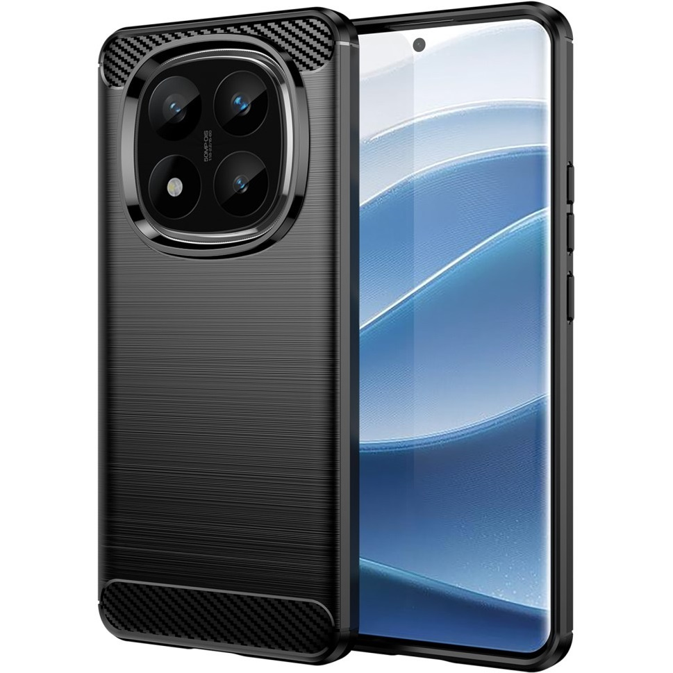 Schutzhülle Für Xiaomi Redmi Note 14 Pro+ 5g, Carbon, Schwarz