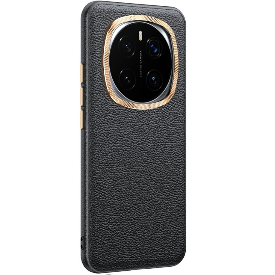 Lederhülle Für Honor Magic 7 Pro 5g, Leder-hybrid, Schwarz