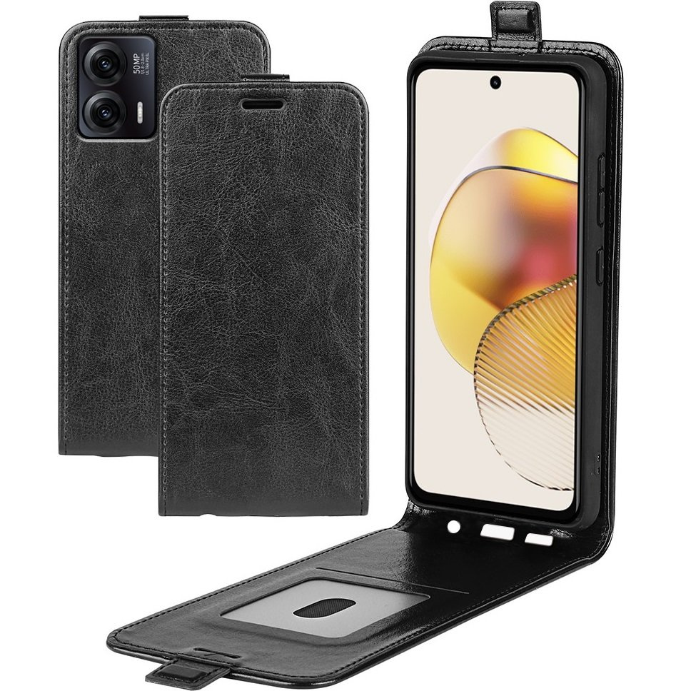 Klapphülle Für Motorola Moto G73 5g, Klapp, Schwarz