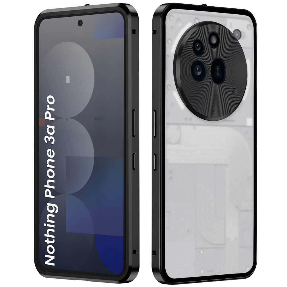 Hülle Für Nothing Phone 3a Pro, Rahmenhülle, Schwarz