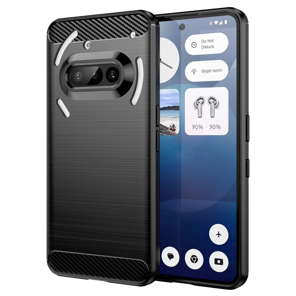 Hülle Für Nothing Phone 3a, Carbon, Schwarz